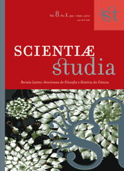 Capa Scientiae Studia volume 8 número 01.