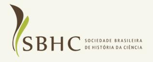 Logo Sociedade Brasileira de História da Ciência.